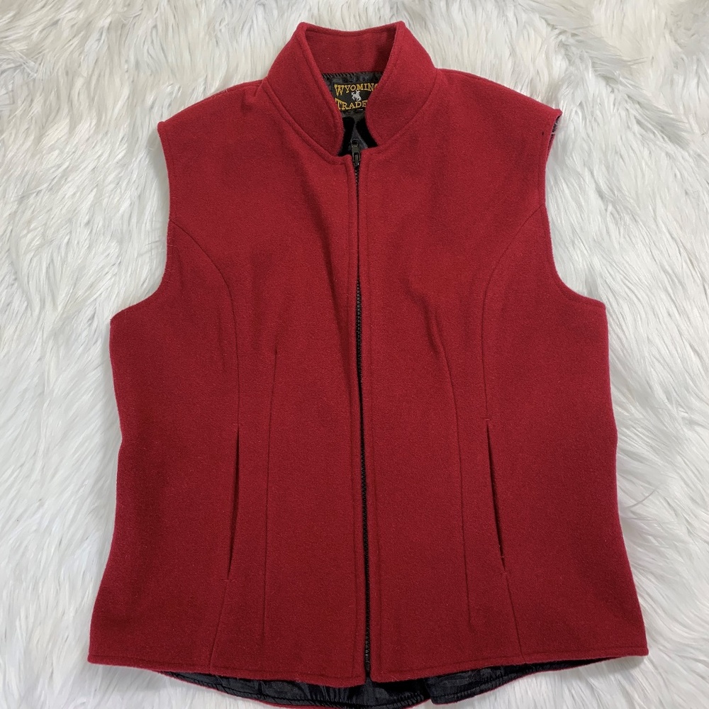 Wyoming Traders Vest Zip Front Sleeveless Pockets